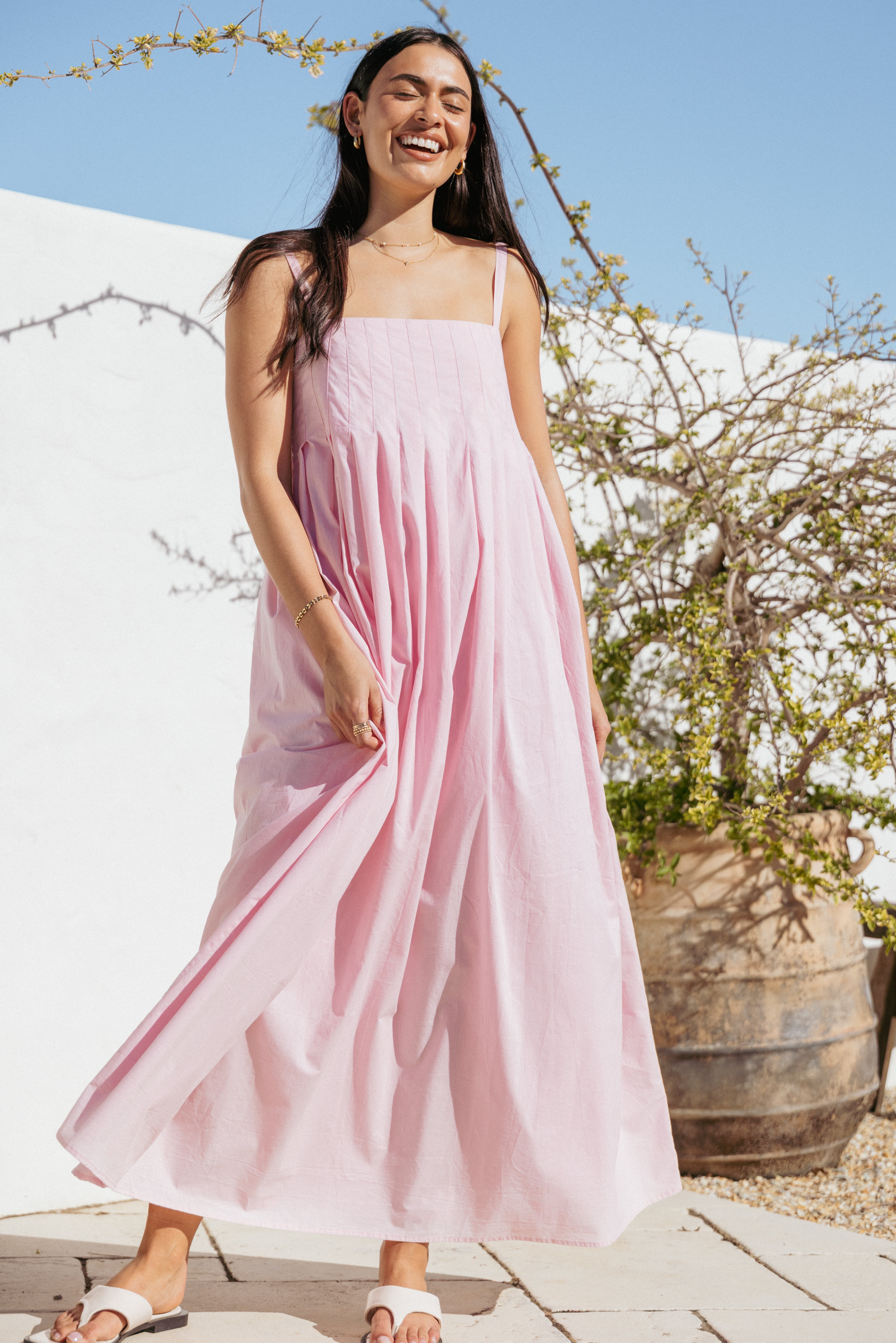 DRESSES Corfu Midi Dress - Pink