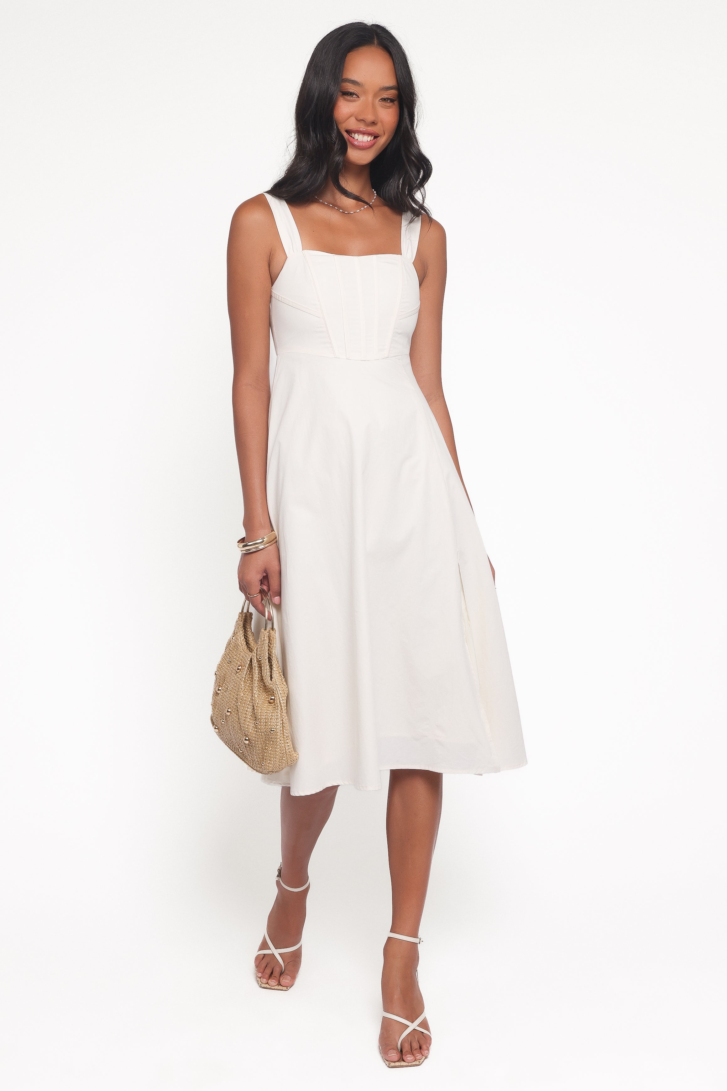 DRESSES Cosima Midi Dress - Cream