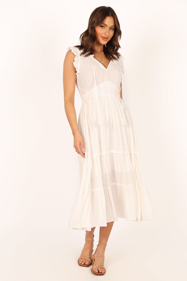 DRESSES Courtney Maxi Dress - White Gold