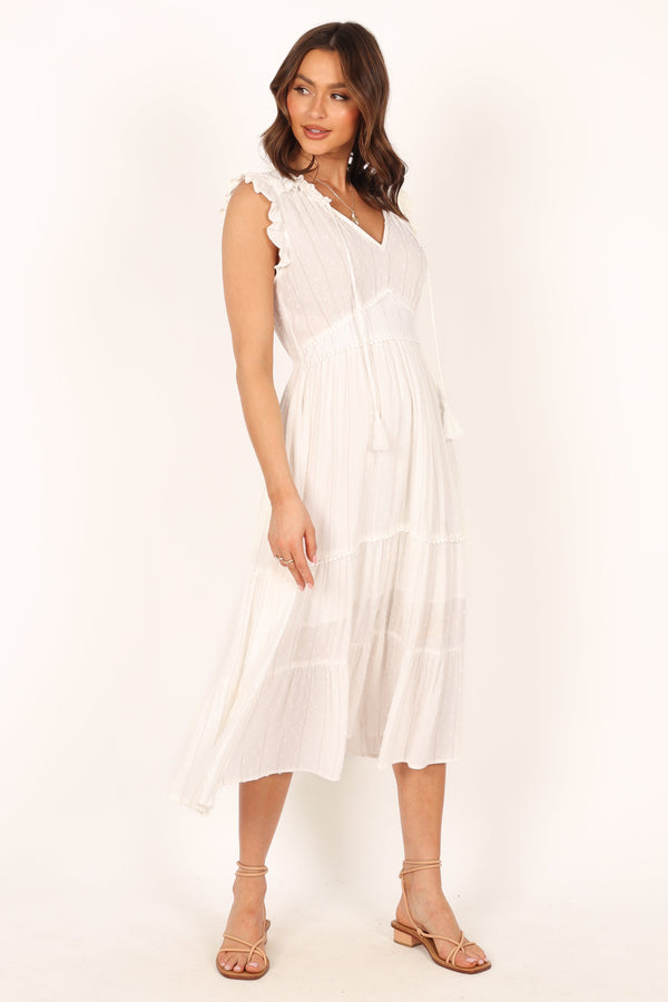 DRESSES Courtney Maxi Dress - White Gold