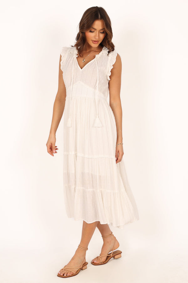 DRESSES Courtney Maxi Dress - White Gold