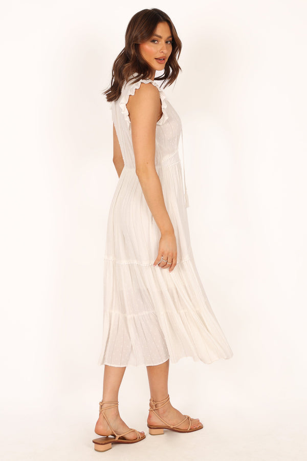 DRESSES Courtney Maxi Dress - White Gold