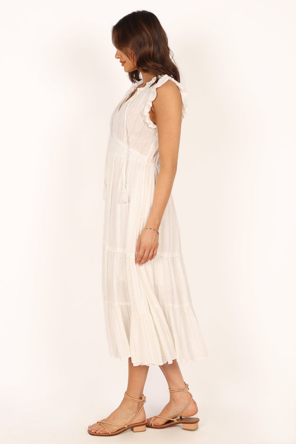 DRESSES Courtney Maxi Dress - White Gold