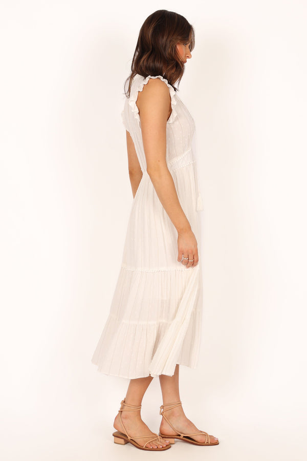 DRESSES Courtney Maxi Dress - White Gold