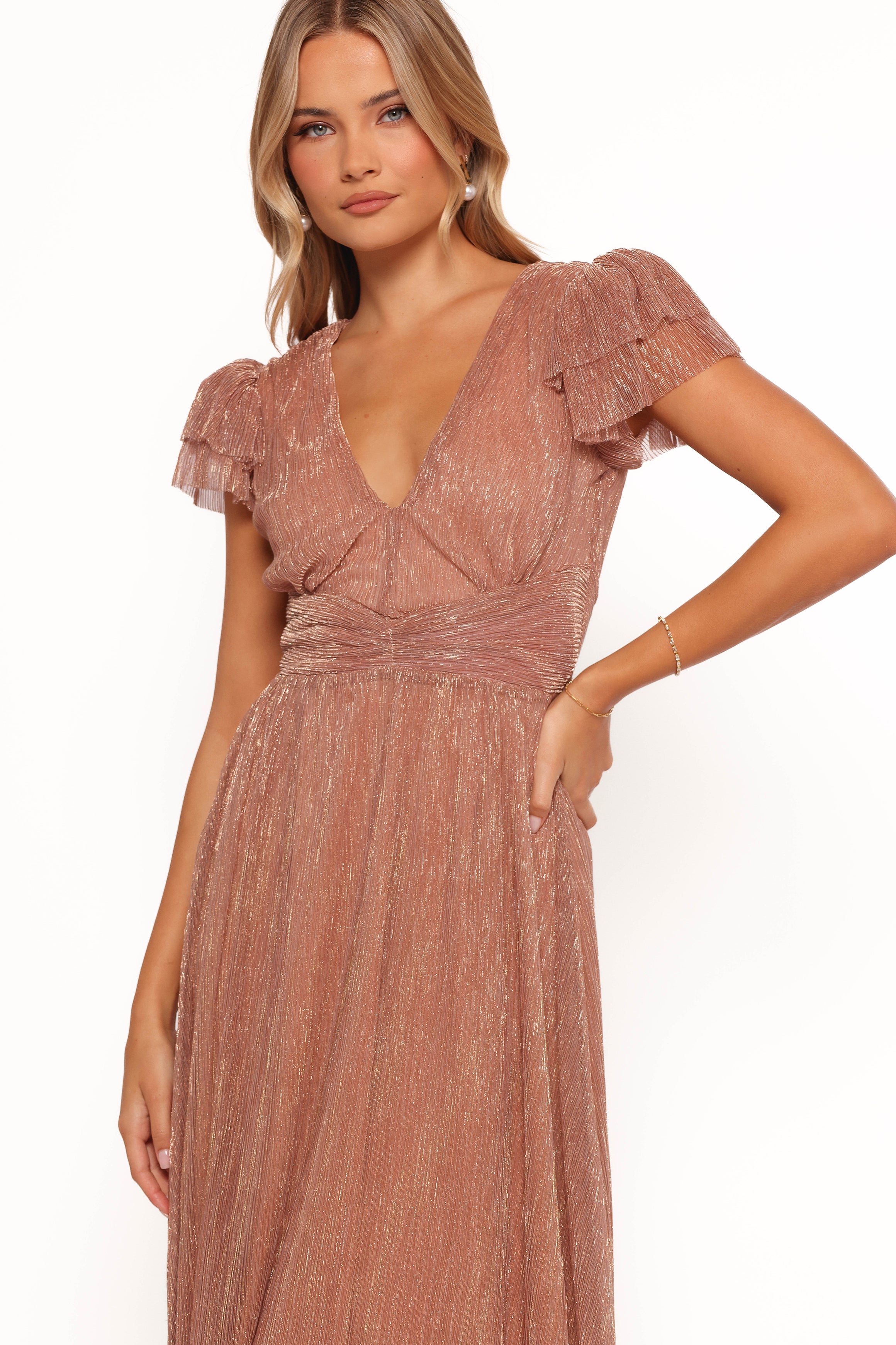 DRESSES Cressida Maxi Dress - Rose Gold