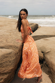 DRESSES Dalton Cut Out Maxi Dress - Orange Print