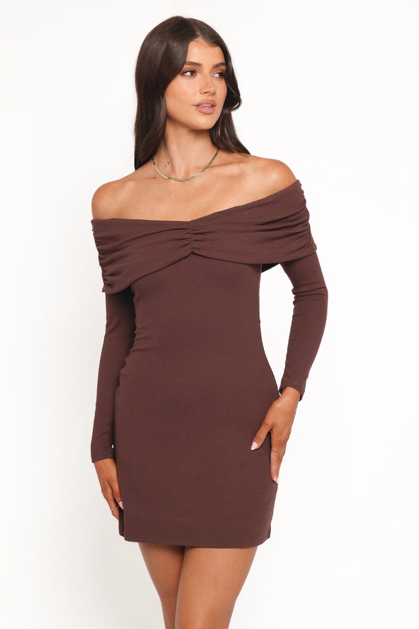 DRESSES Danica Mini Dress - Chocolate Brown