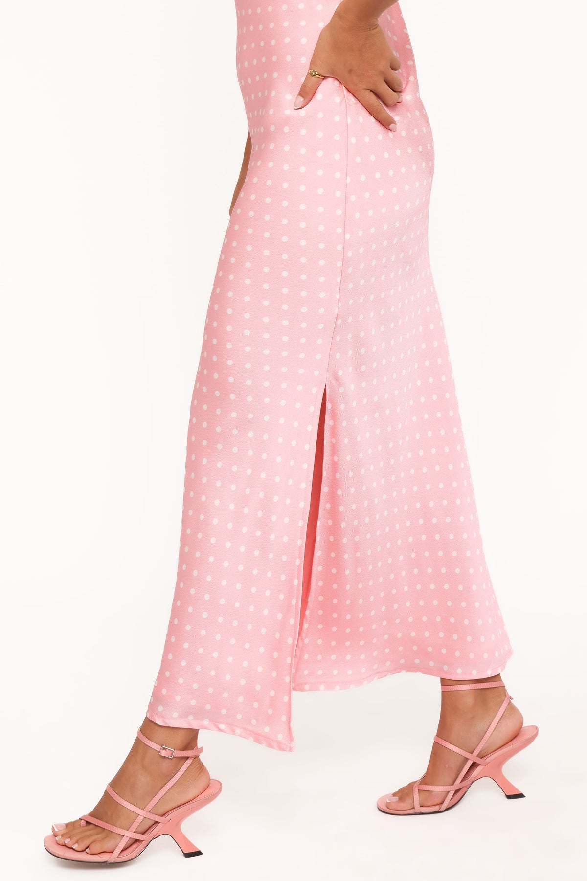 DRESSES Dara Midi Dress - Pink Polka Dot
