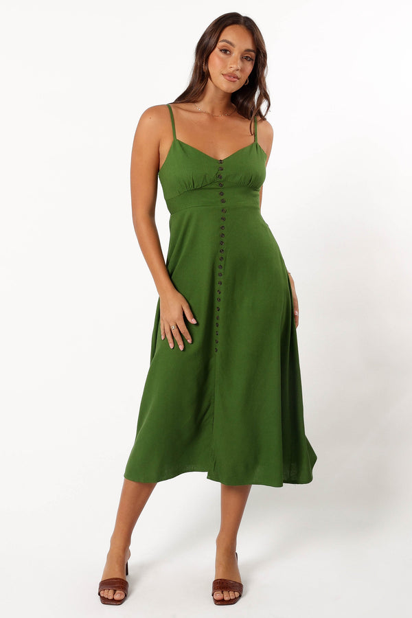 DRESSES @Darby Midi Dress - Ibiza Green (Hold for Euro Summer)