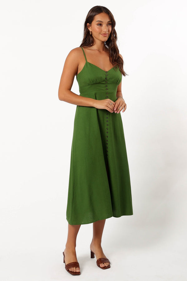 DRESSES @Darby Midi Dress - Ibiza Green (Hold for Euro Summer)