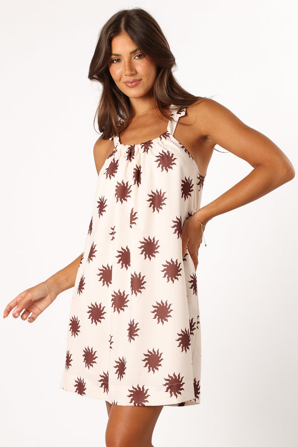 DRESSES @Darcy Tie Mini Dress - Cream (Hold for Sundial)