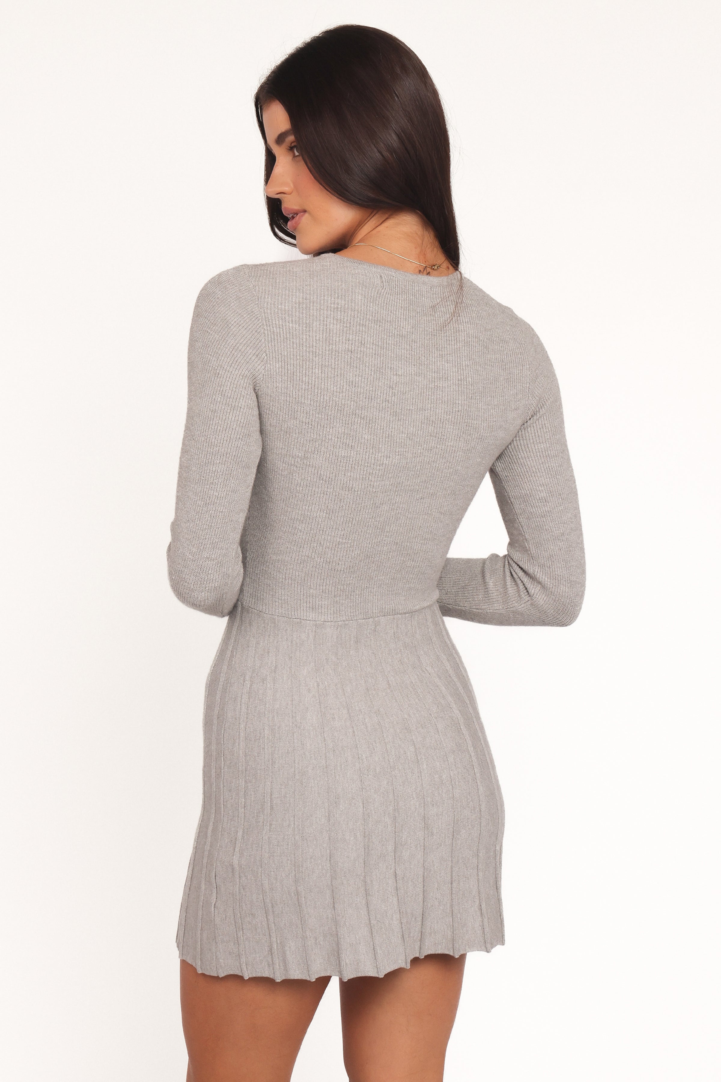 DRESSES Darlina Long Sleeve Mini Dress - Heather Grey