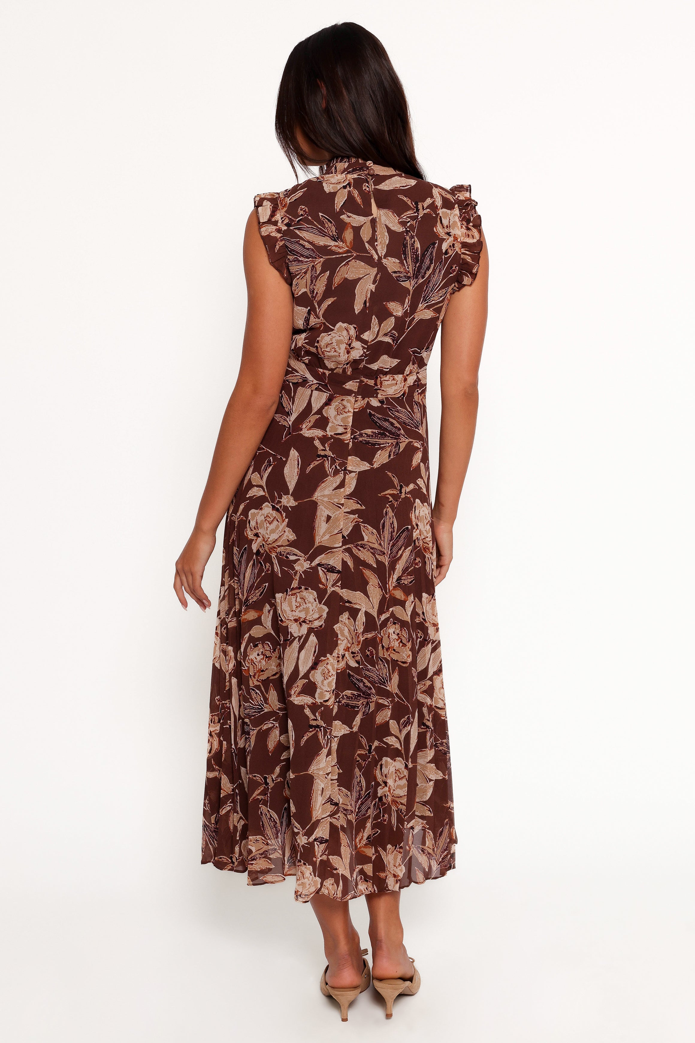 DRESSES Delphine Maxi Dress - Brown Floral