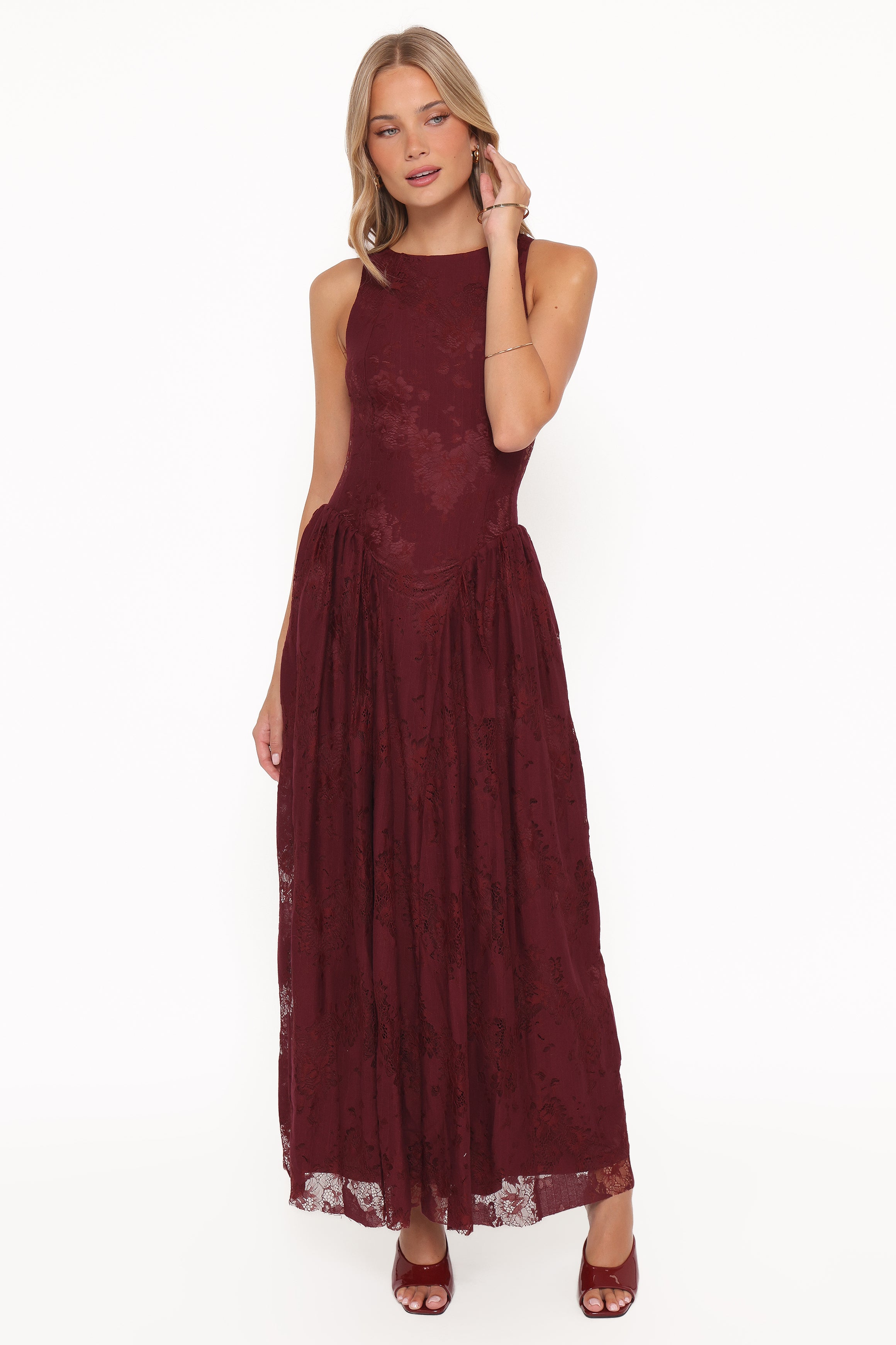DRESSES Denny Maxi Dress - Burgundy