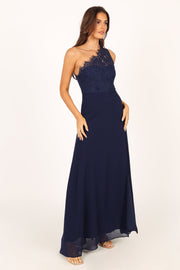 DRESSES @Diana One Shoulder Maxi Dress - Navy