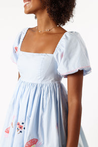 DRESSES @Dianna Mini Dress - Blue