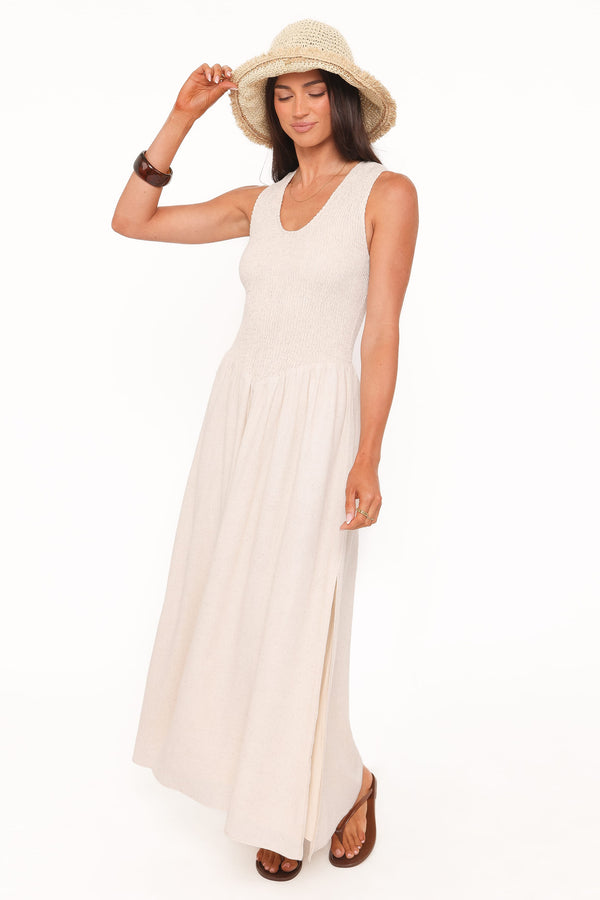 DRESSES Dimity Maxi Dress - Oatmeal