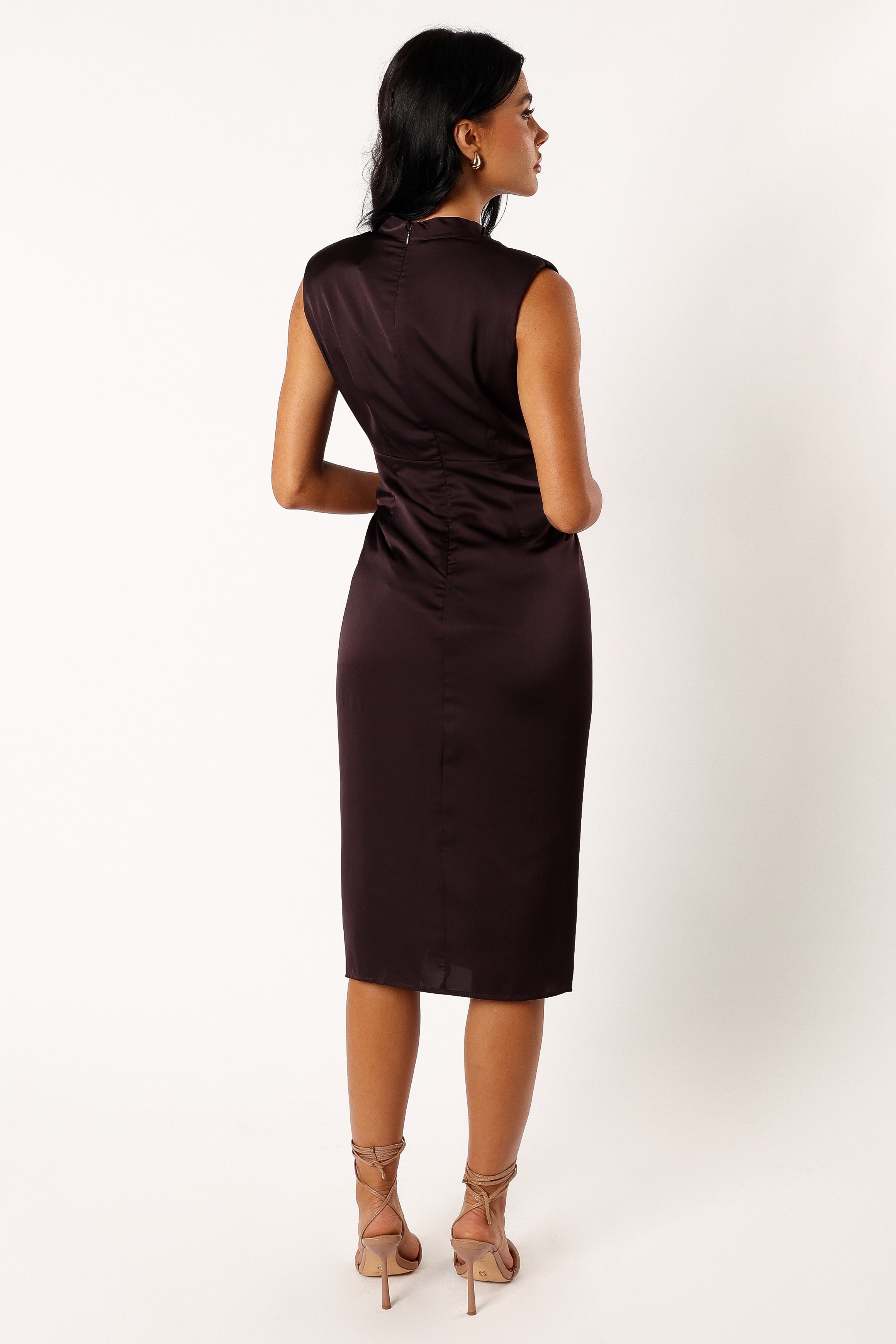 DRESSES Dina Midi Dress - Black Coffee