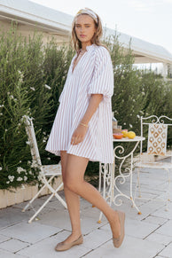 DRESSES Doran Mini Dress - Beige White