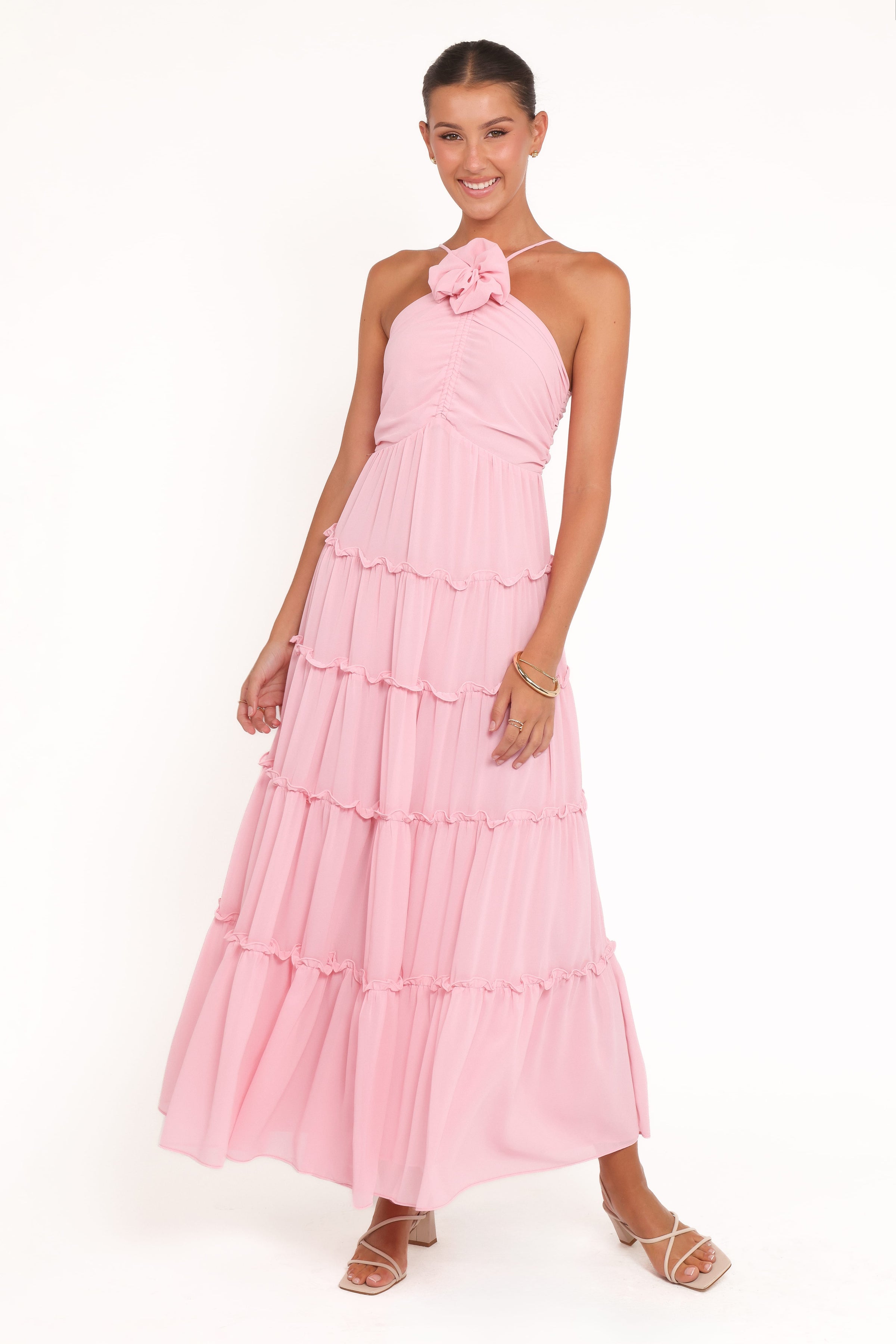 DRESSES Dottie Halterneck Maxi Dress - Pink