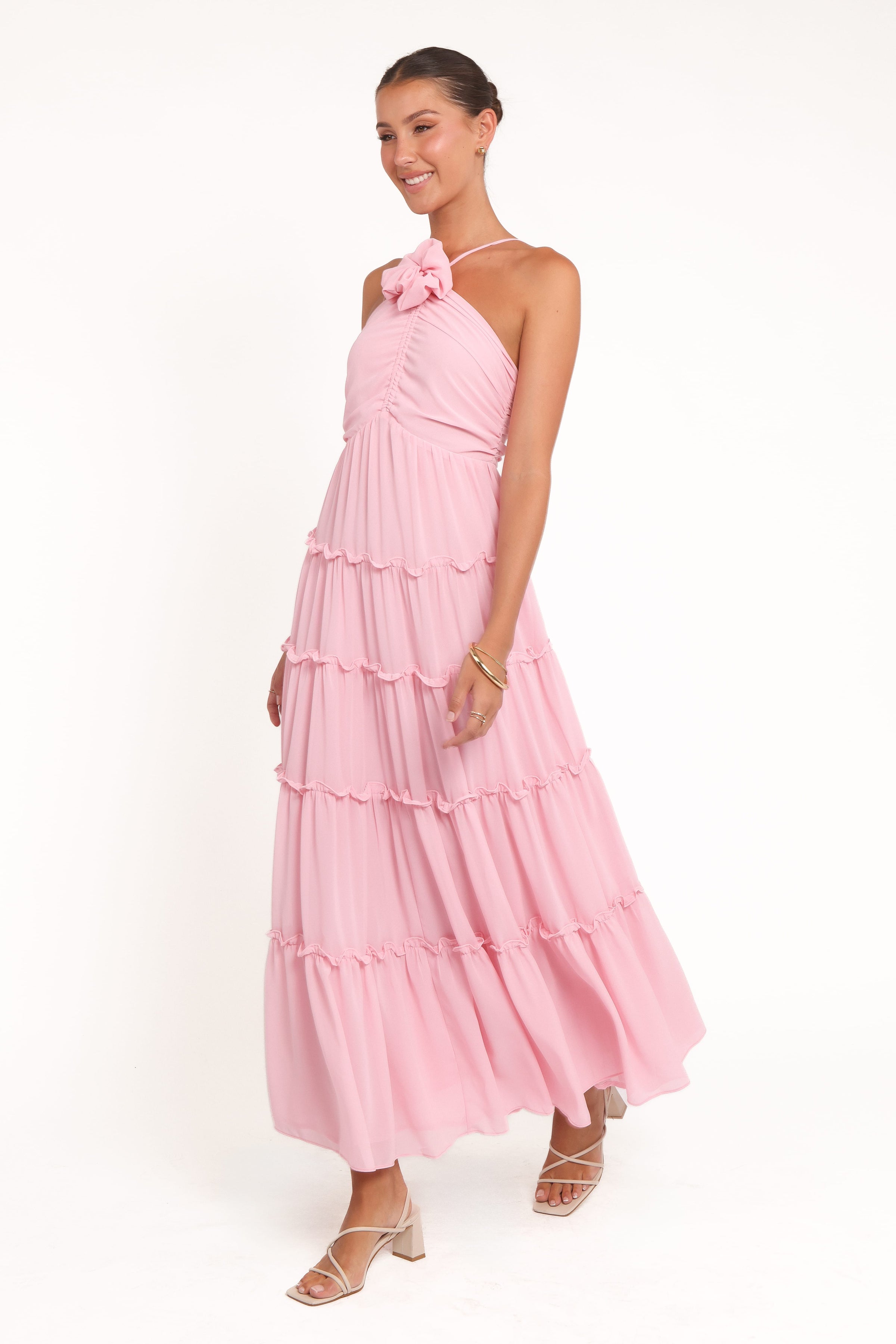DRESSES Dottie Halterneck Maxi Dress - Pink