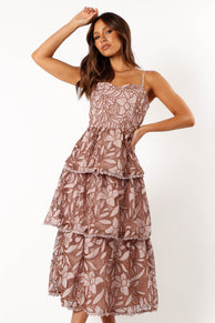 DRESSES @Duala Midi Dress - Blush