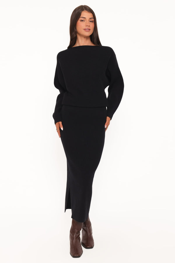 DRESSES Duncan Knit Dress - Black