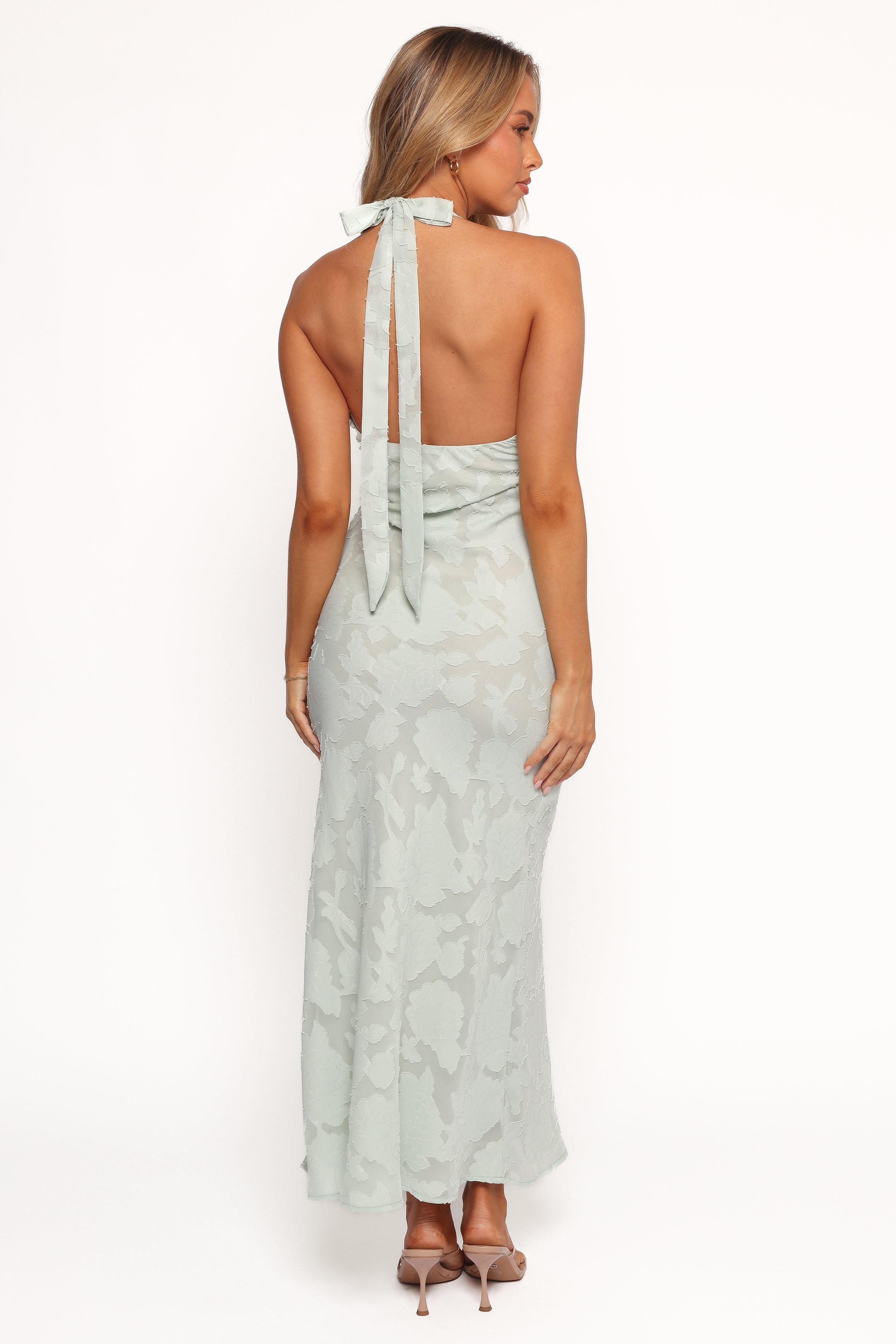 DRESSES Edwards Maxi Halterneck Dress - Sage