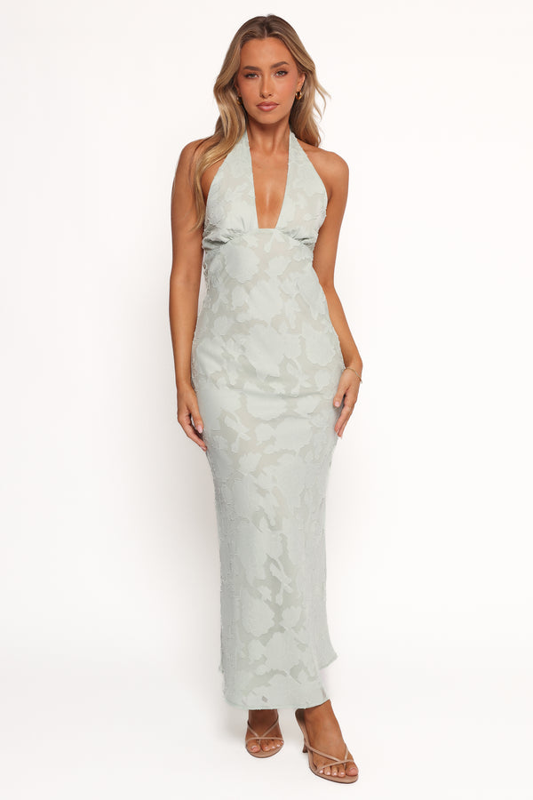 DRESSES Edwards Maxi Halterneck Dress - Sage