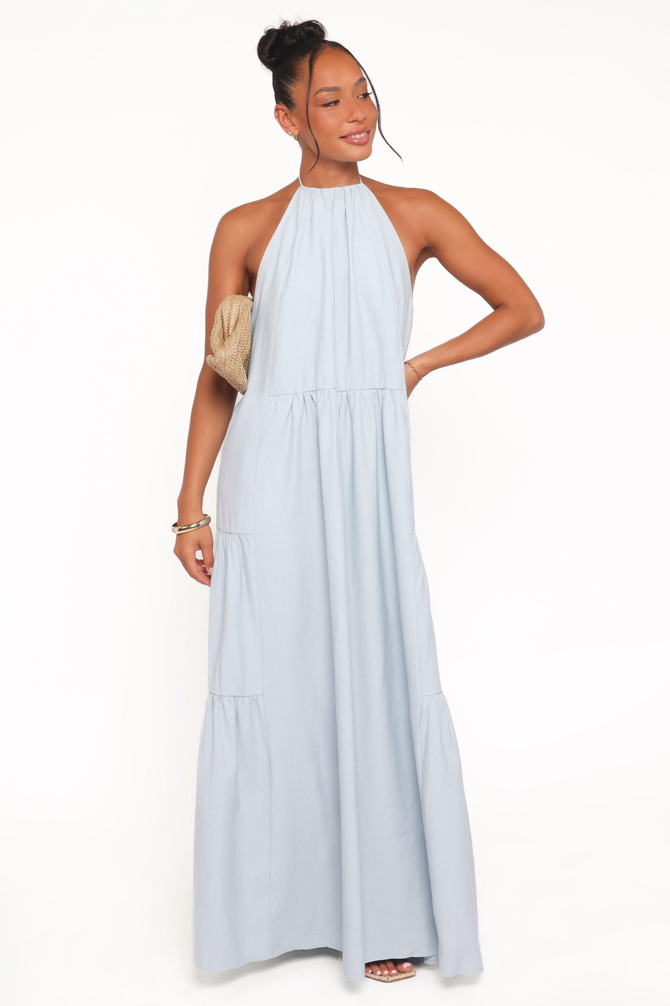 DRESSES Eimear Halterneck Maxi Dress - Blue