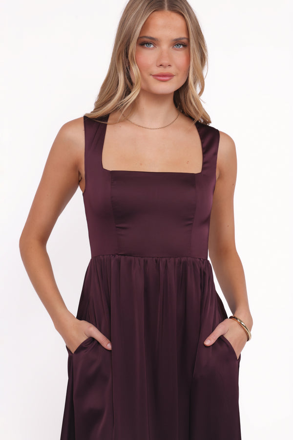 DRESSES Elania Maxi Dress - Plum