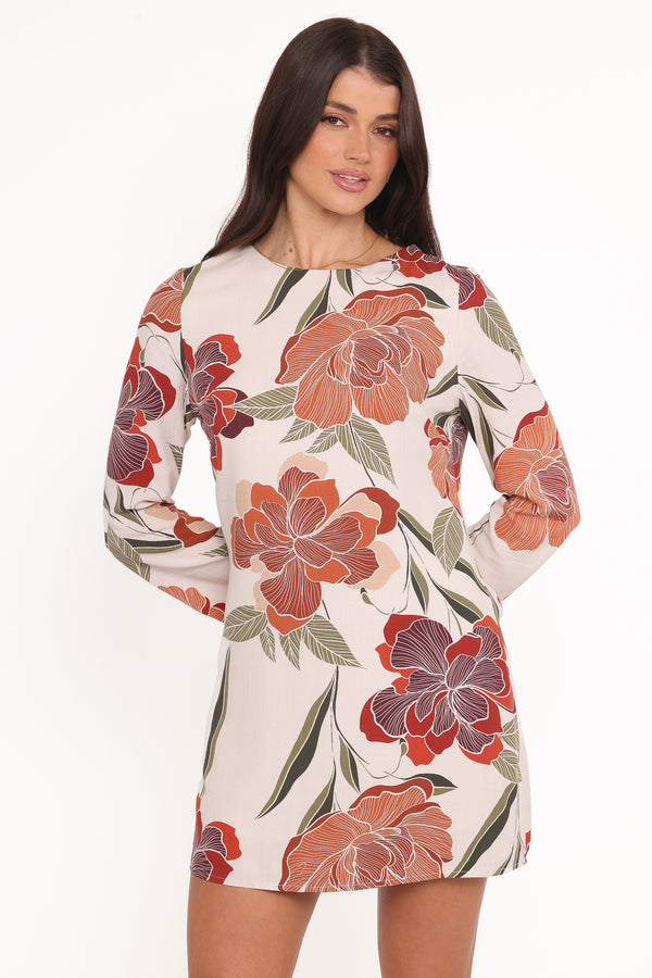 DRESSES Elanira Mini Dress - Fall Floral