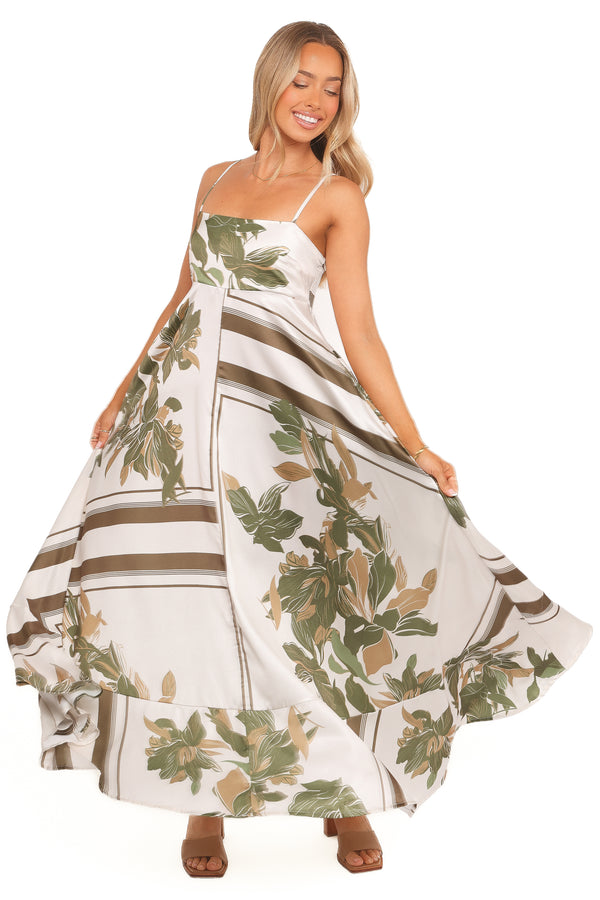 DRESSES Elanor Maxi Dress - Olive Print