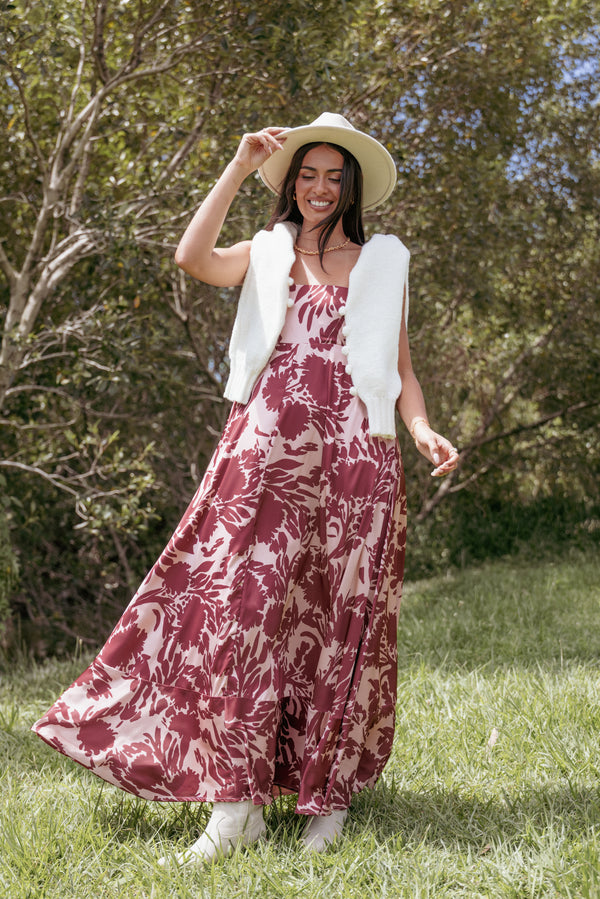 DRESSES Elanor Maxi Dress - Pale Burgundy