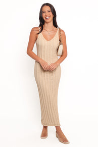 DRESSES Eleanor Maxi Dress - Beige