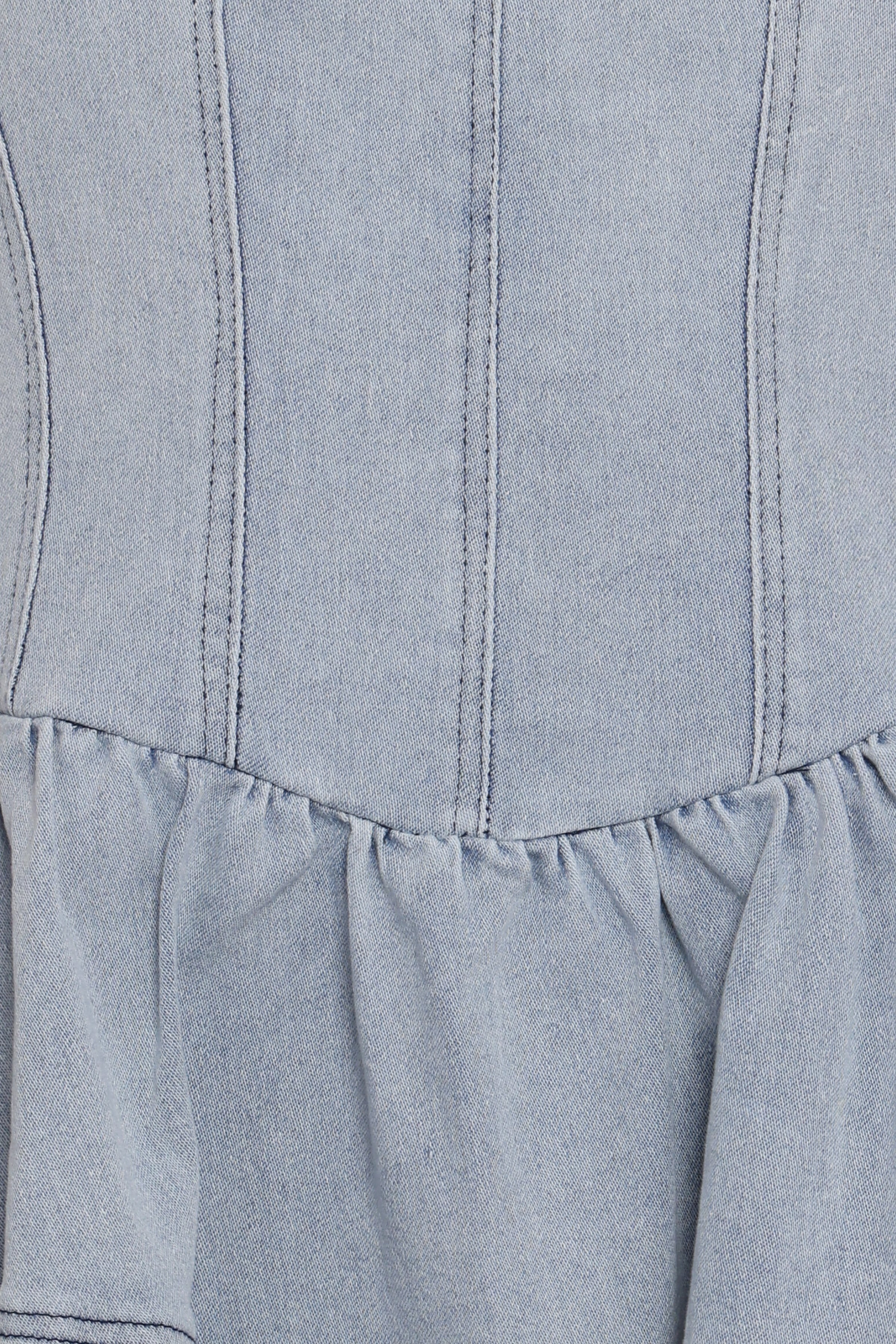 DRESSES Ellen Strapless Mini Dress - Light Denim