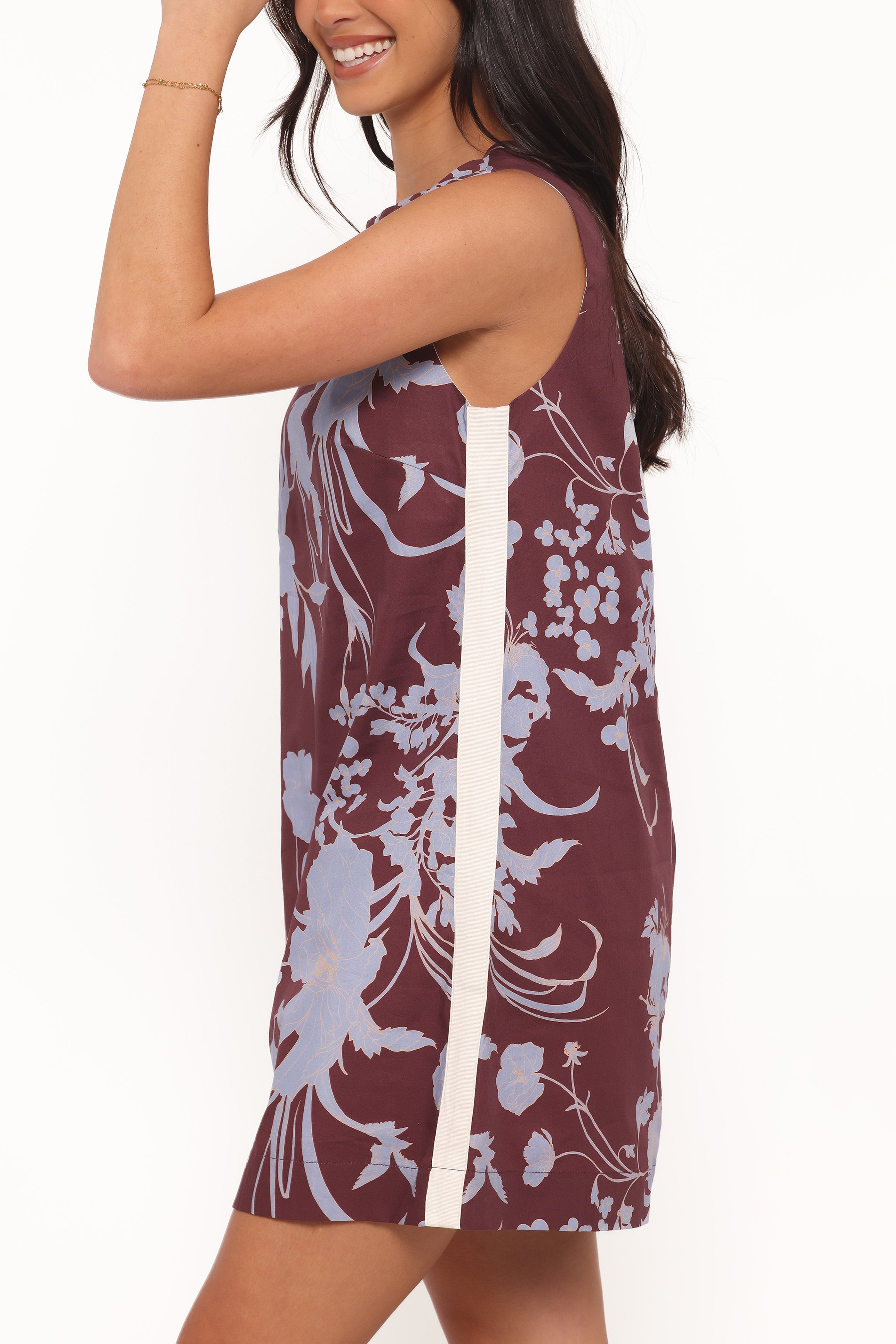 DRESSES Elorna Mini Dress - Burgundy Floral