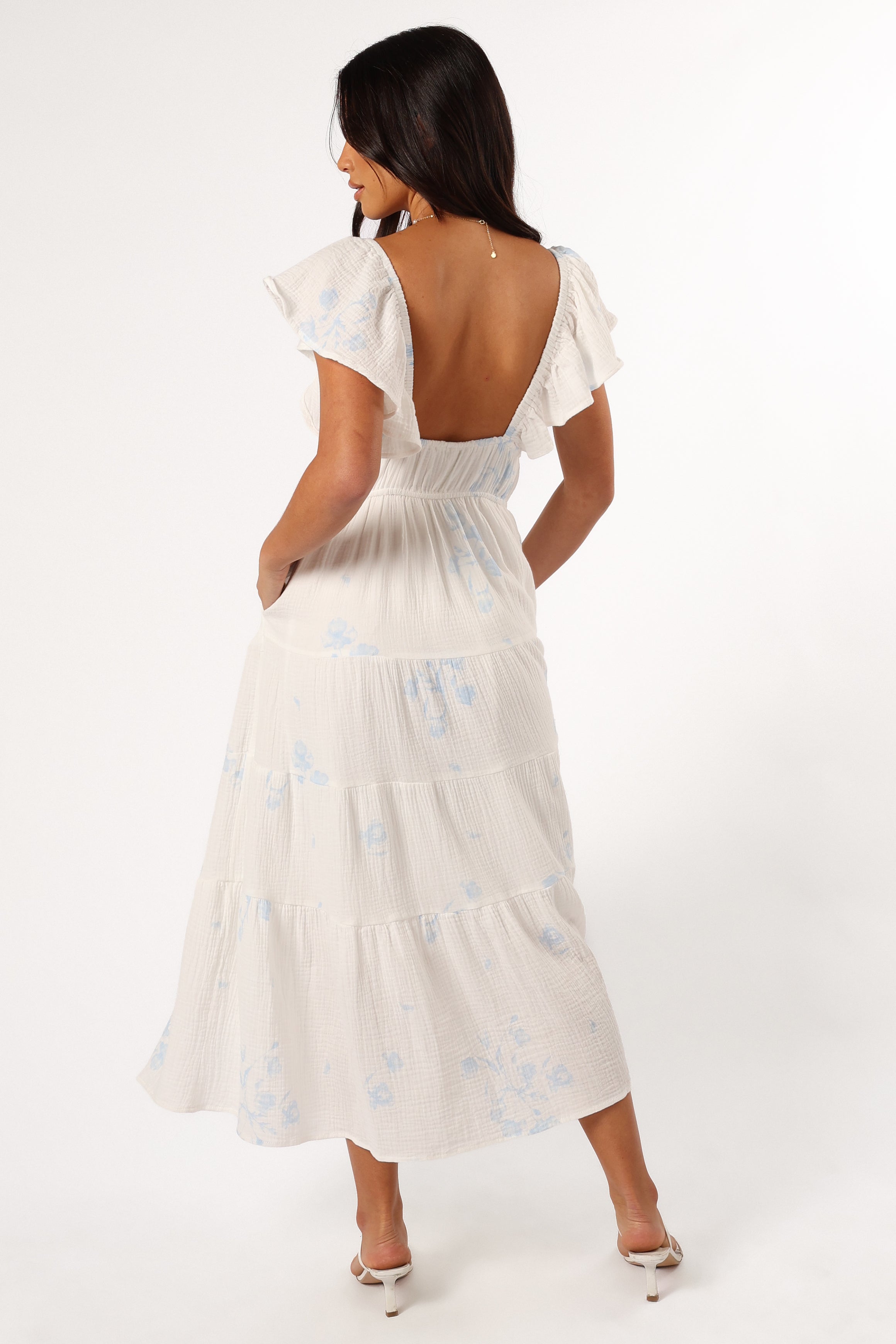 DRESSES @Elowen Midi Dress - Off White