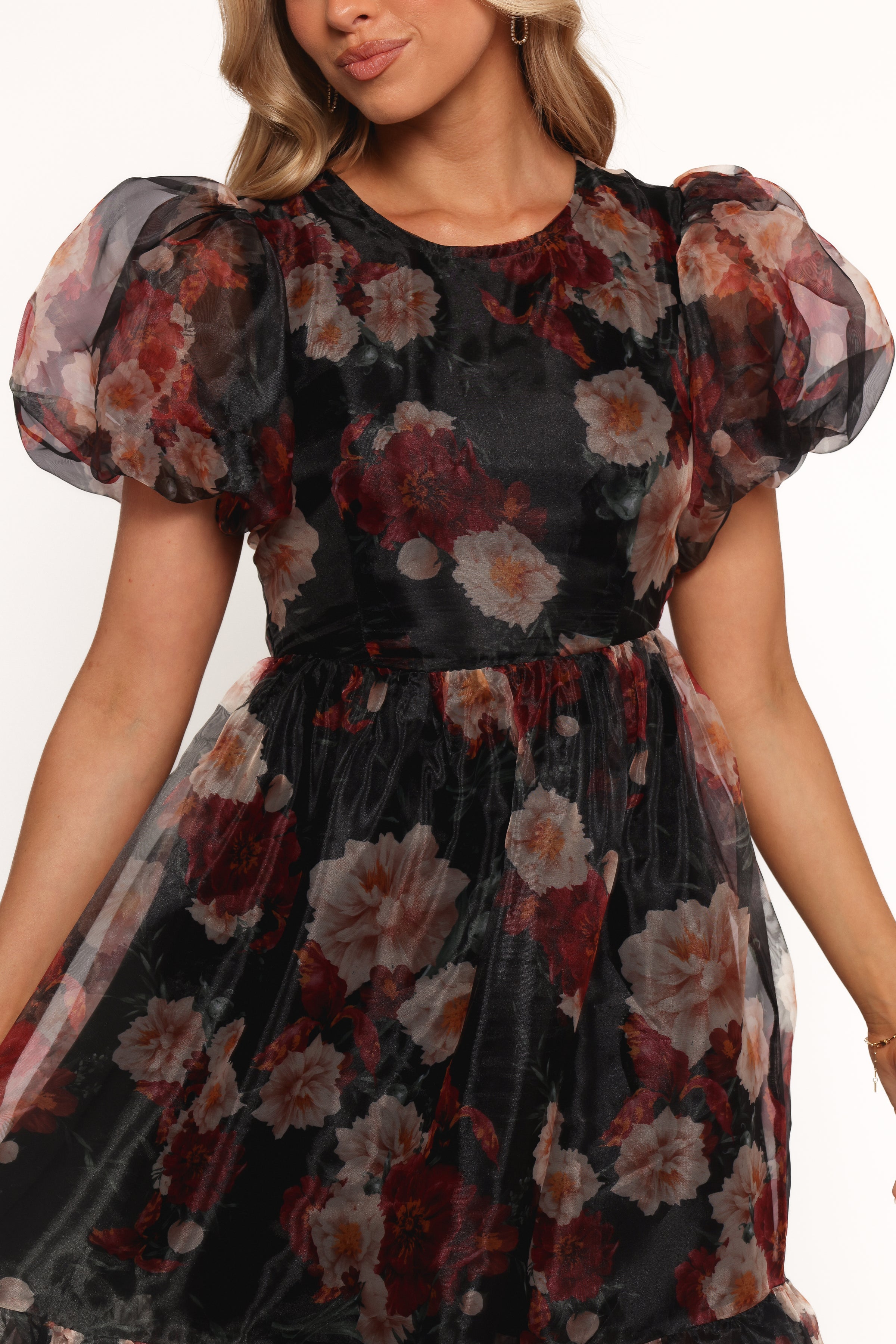 DRESSES Elspeth Midi Dress - Black Floral