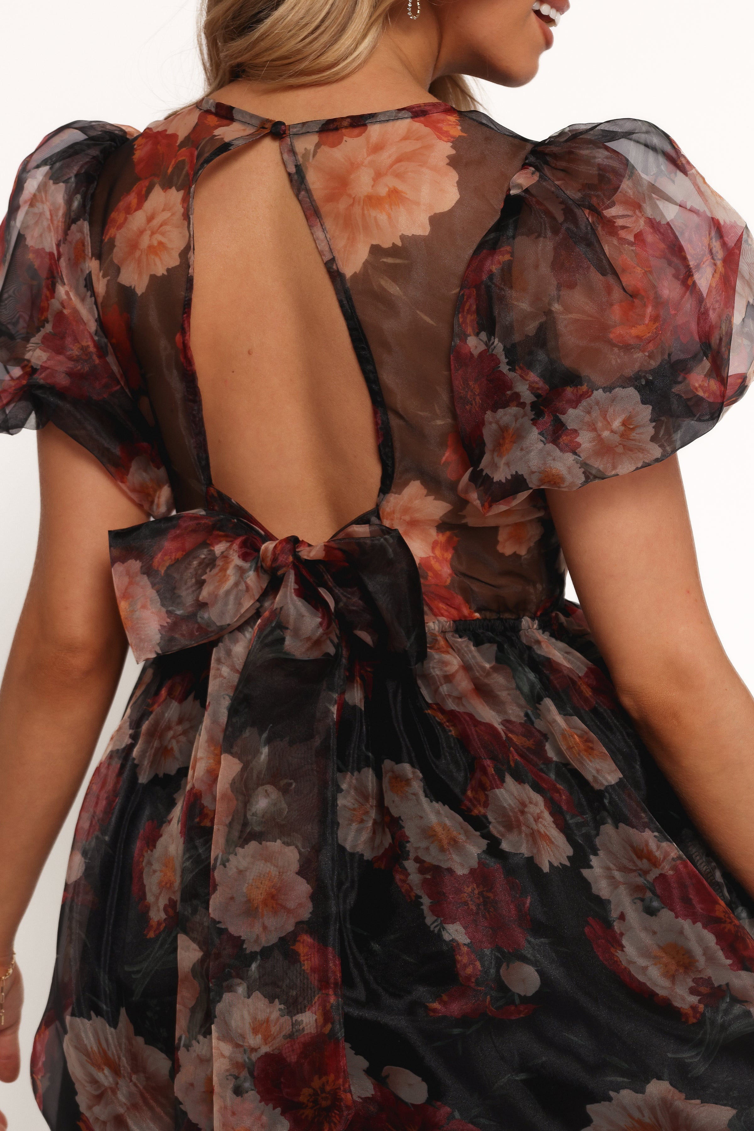 DRESSES Elspeth Midi Dress - Black Floral