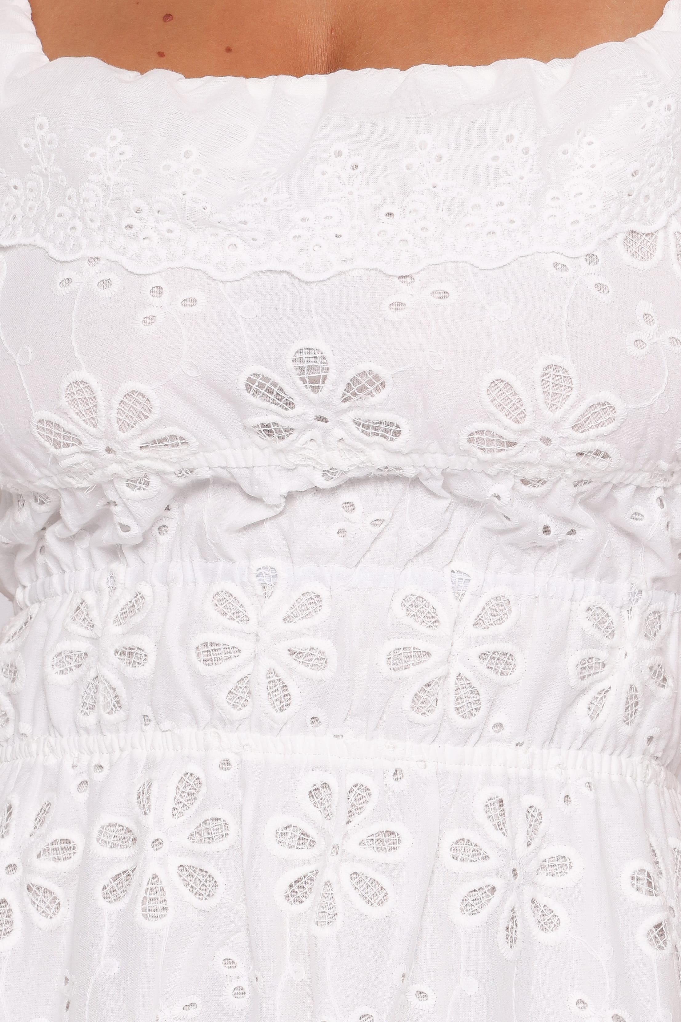 DRESSES Elwyn Maxi Dress - White Broderie