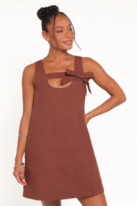 DRESSES Elyria Mini Dress - Brown