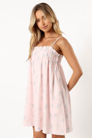 DRESSES @Ember Mini Dress - Pink Print