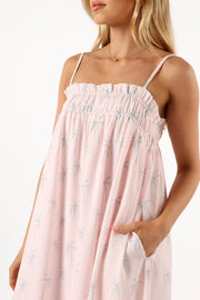 DRESSES @Ember Mini Dress - Pink Print