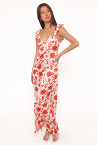 DRESSES Enala Maxi Dress - Red Floral