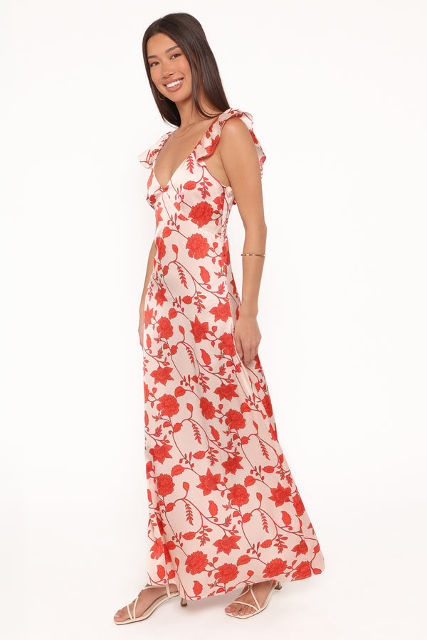 DRESSES Enala Maxi Dress - Red Floral