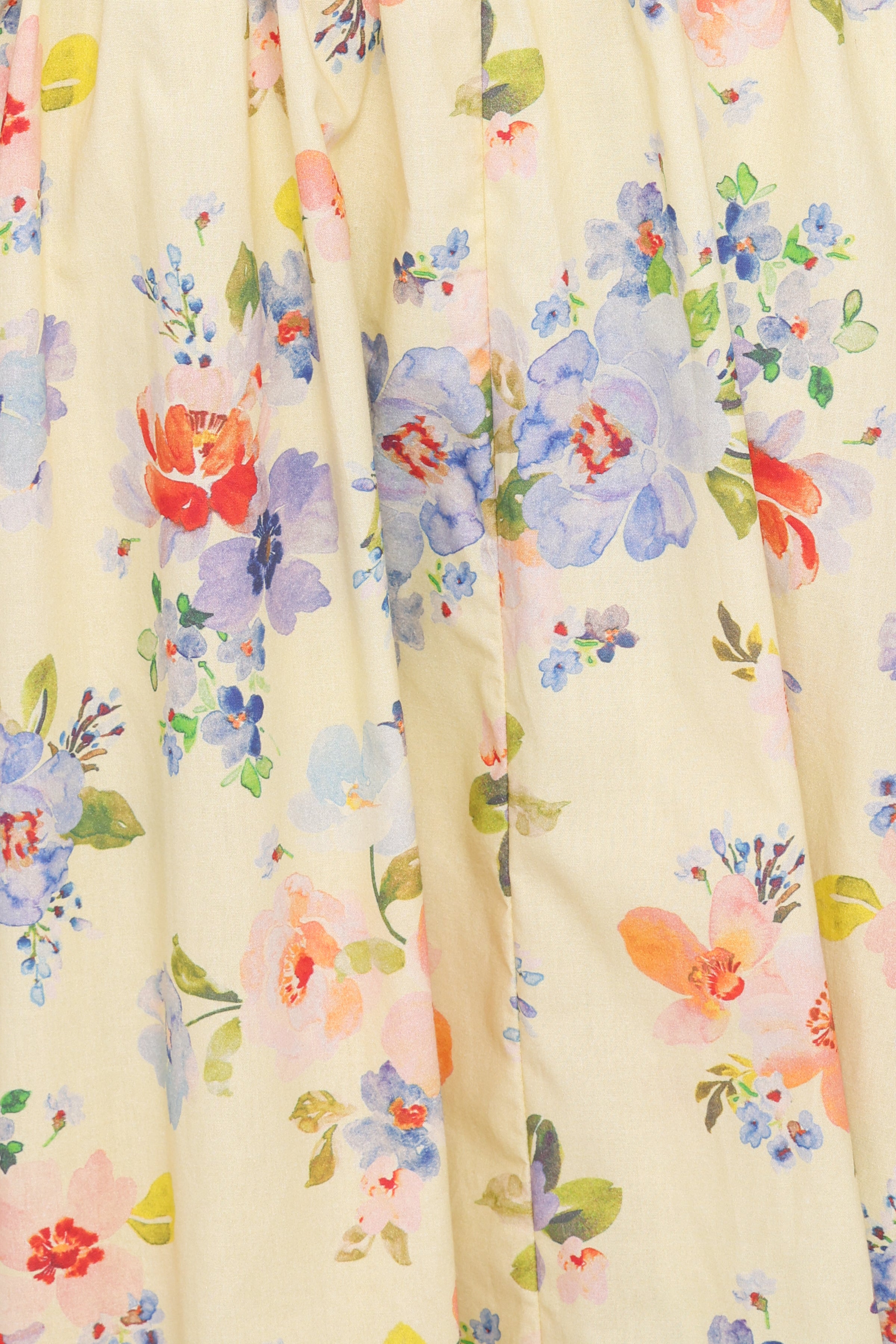 DRESSES Enola Gather Midi Dress - Yellow Floral