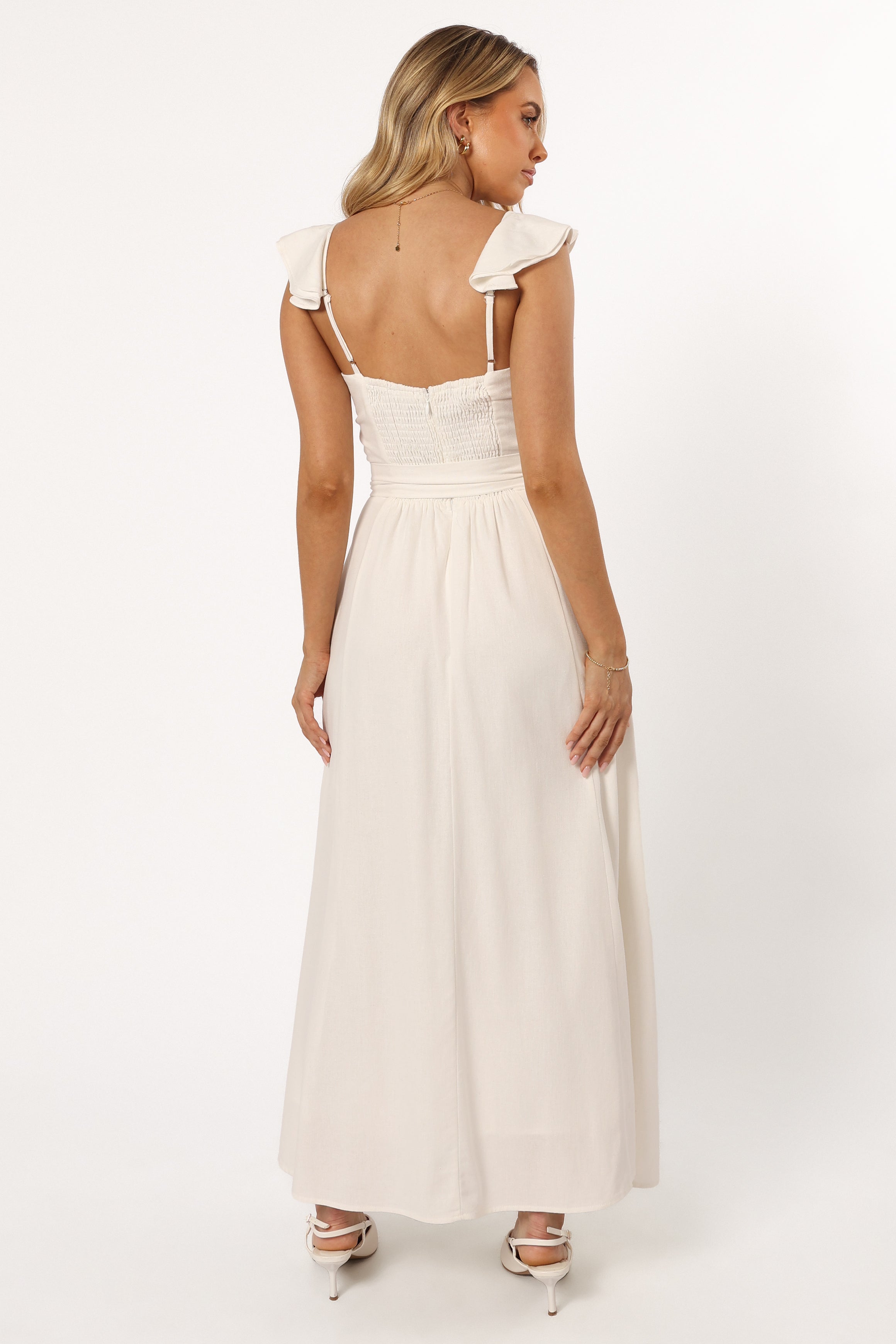 DRESSES @Enslee Midi Dress - Ivory