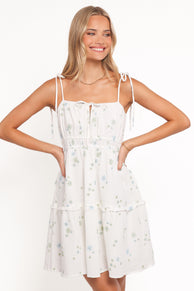 DRESSES Erica Mini Dress - White Floral