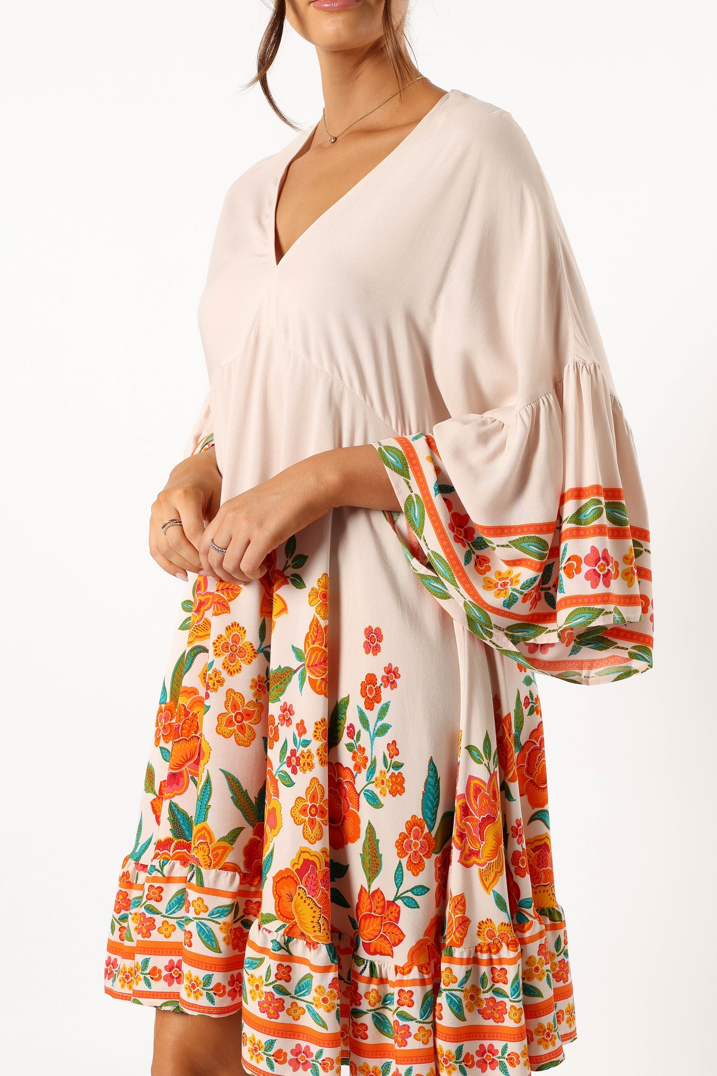 DRESSES @Eugene Long Sleeve Mini Dress - Willow Print